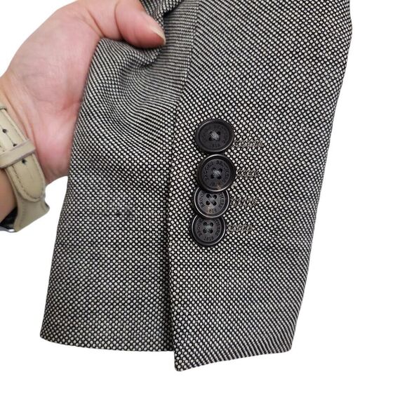 Brooks Brothers Blazer Womens 6P 6 Petite Gray‎ Stellita Fit Italian Wool Jacket - Picture 5 of 8